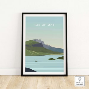 Isle of Skye Print Poster | Scotland Wall Art | Scottish Home Decor Artwork | Framed & Unframed Isle of Skye Gift Idea