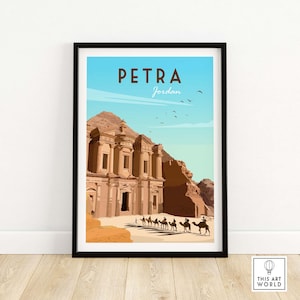 Petra Travel Poster Print | Jordan