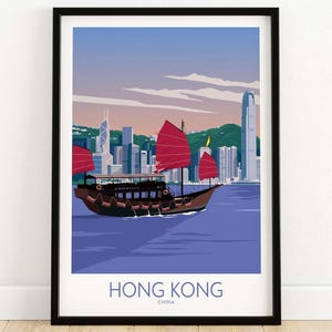 Hong Kong Print China | HK Wall Art | Hong Kong Cityscape