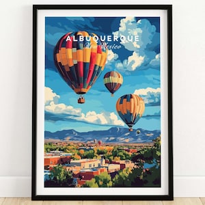 Albuquerque Print New Mexico Albuquerque Wall Art Print Travel Poster Home Decor Albuquerque Artwork Poster Gift Albuquerque Illustration