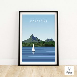Mauritius Travel Poster Print