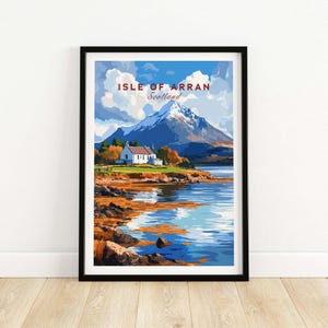 Isle of Arran Print Scotland Wall Art Living Room Wall Decor Artwork Gift Framed Print or Unframed Poster
