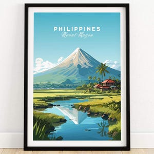 Philippines Travel Poster | Birthday present | Wedding anniversary gift