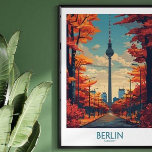 Berlin Art Print Germany Berlin Poster Wall Art Berlin Gift Home Decor Berlin Travel Print Wall Decor Berlin Artwork Illustration