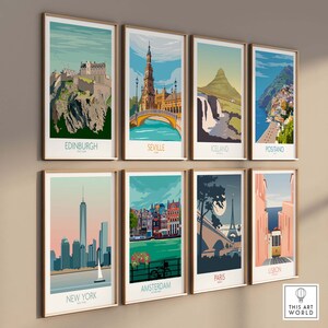 Edinburgh Print Scotland Travel Poster