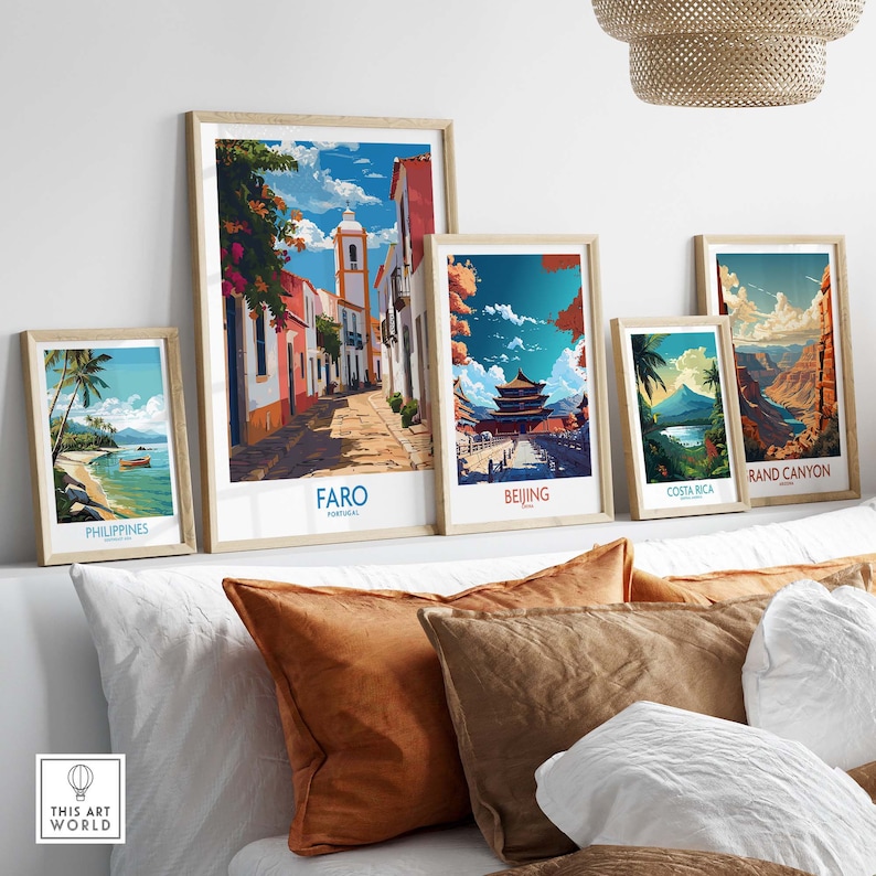 Faro Print Portugal part of our best collection or travel posters and prints - This Art World