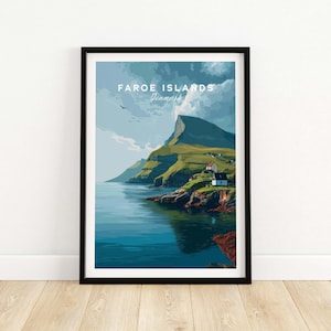 Färöarnas tryck: Nordisk naturposter (kustlandskap)