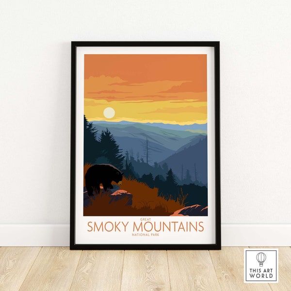 Smoky Mountains Poster - Etsy