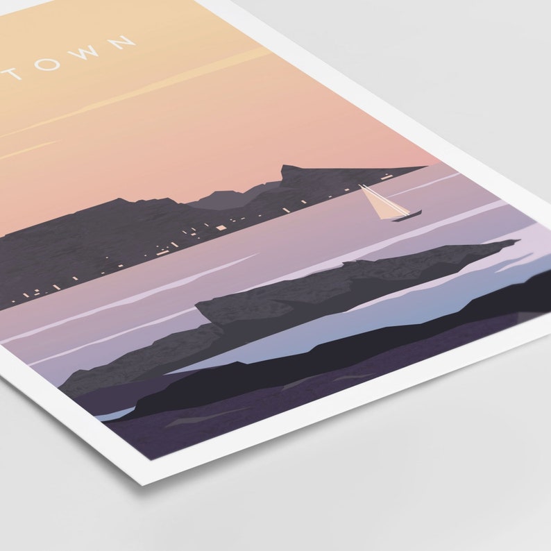 Cape Town Wall Art South Africa Print Travel Poster Cape Etsy Ireland