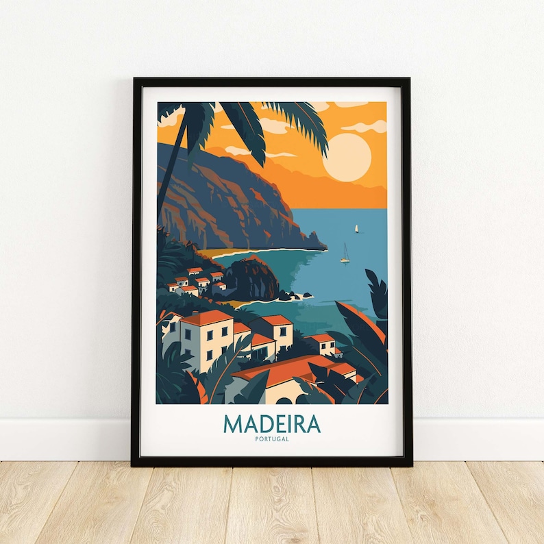 Madeira Wall Art Print part of our best collection or travel posters and prints - ThisArtWorld
