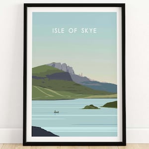 Isle of Skye Print Poster | Scotland Wall Art | Scottish Home Decor Artwork | Framed & Unframed Isle of Skye Gift Idea