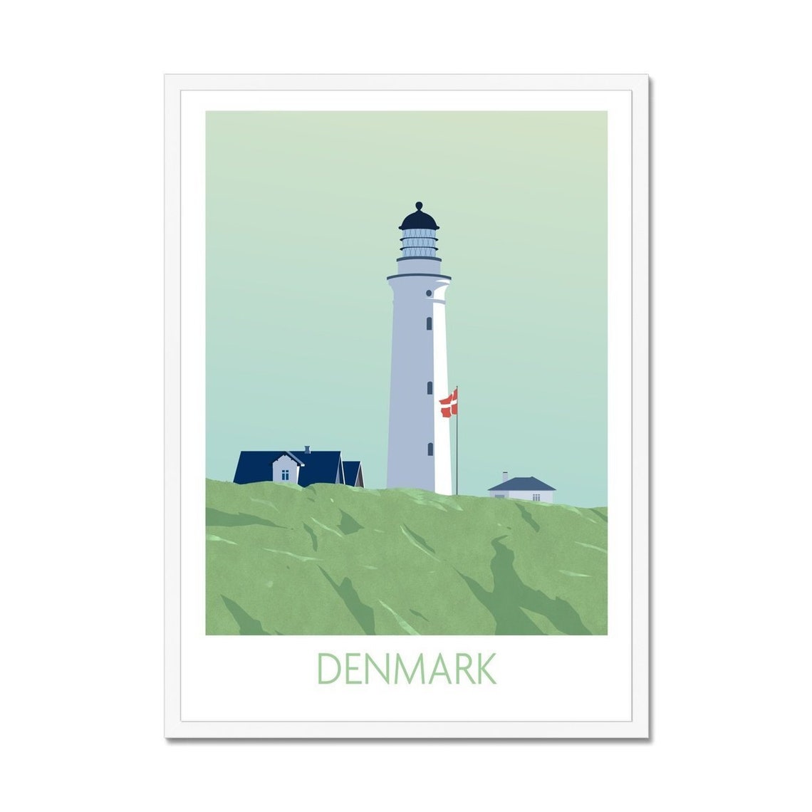 Denmark Poster Print Danish Wall Art Decor Denmark Gift Etsy