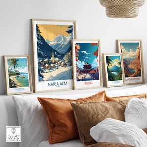 Maria Alm Travel Poster Wall Art Print Poster Gift Home Decor Travel ...
