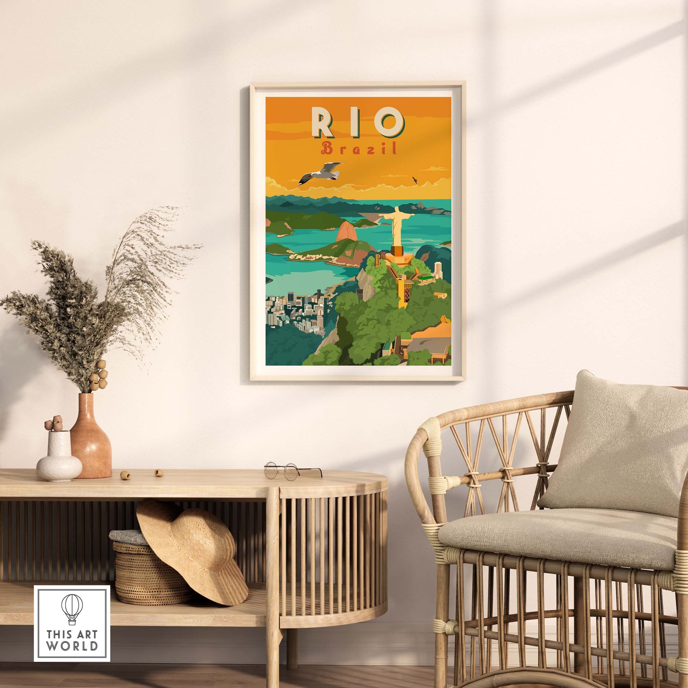 Discover Affiche Rio De Janeiro Voyage Au Brésil  