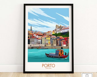 Porto Travel Poster Print - Wall Art of Portugal