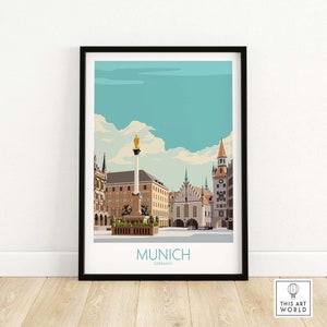 Munich Poster Print - German Wall Art - München Gift
