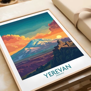 Yerevan Print Armenia Wall Art Print Travel Poster Home Decor Artwork Poster Gift Digital Illustration Artwork Home Art Lover Print