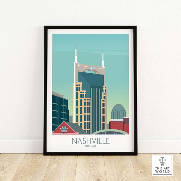 Nashville Poster Etsy