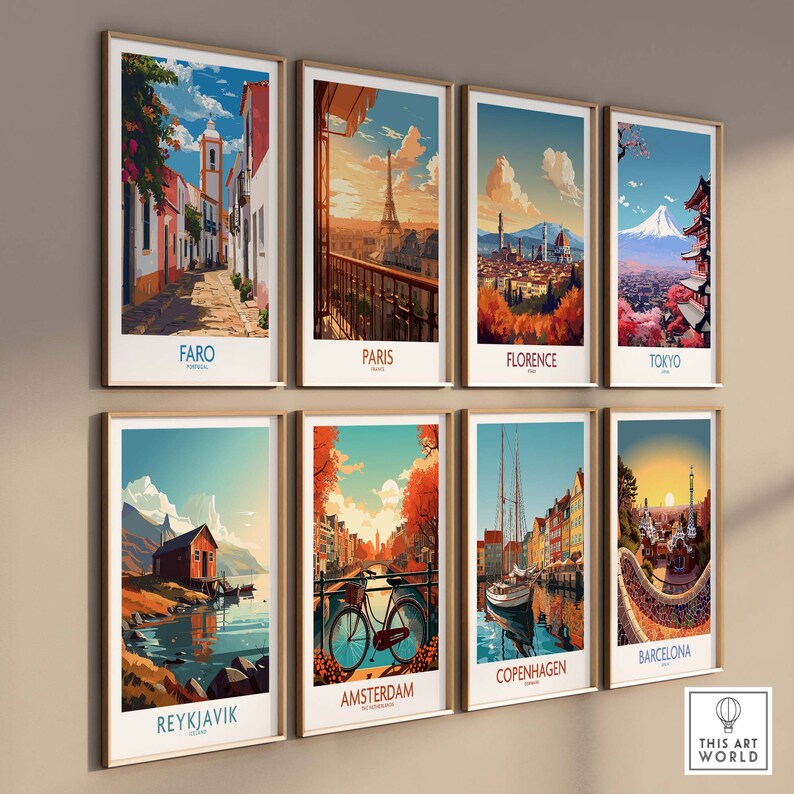 Faro Print Portugal part of our best collection or travel posters and prints - This Art World