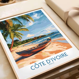 Elfenbeinküste Wand Kunst Geschenk Haus Dekoration Elfenbeinküste Poster Print Elfenbeinküste Dekor Einweihungsparty Geschenk Wohnzimmer