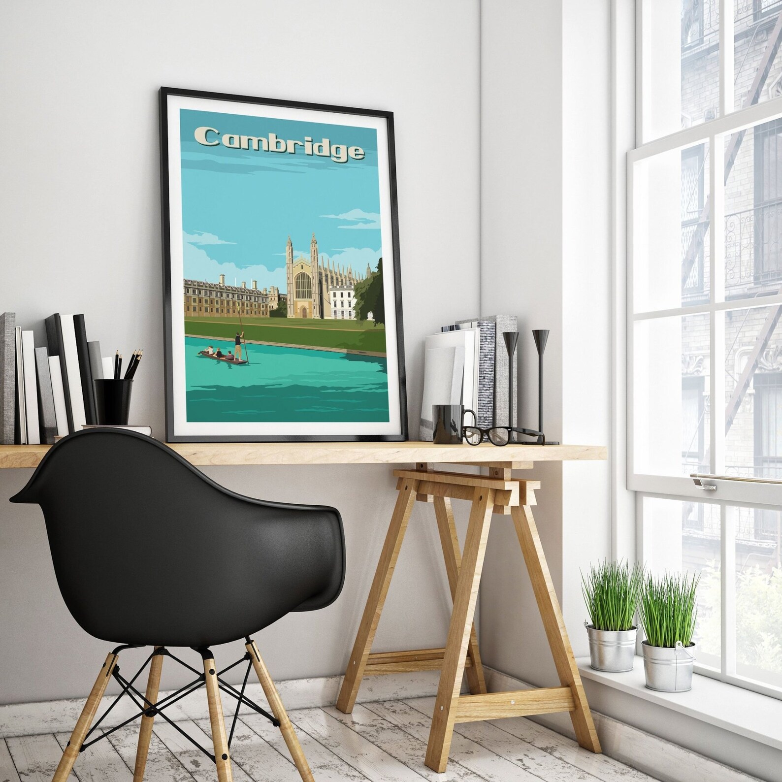 Cambridge Print Cambridge Poster Cambridge Wall Art Etsy