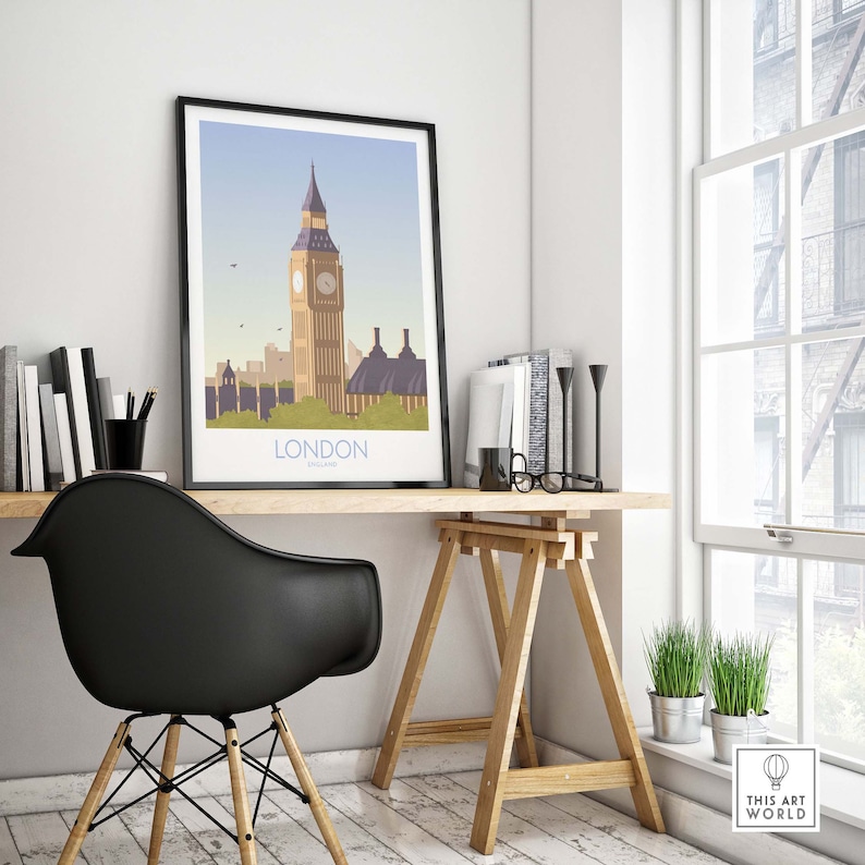 London Print Travel Poster