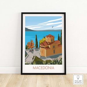 Macedonia Wall Art Print Poster Travel Artwork