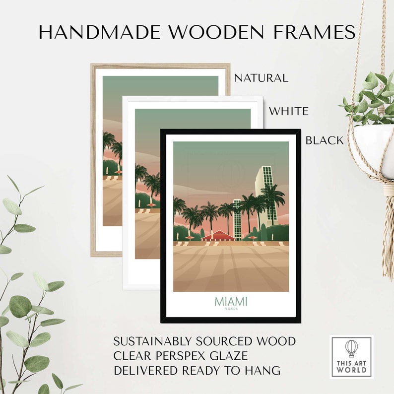 Miami Tree Posters Examples Miami Wall Art | Florida Poster Print | Miami Print | Miami Minimalist ...