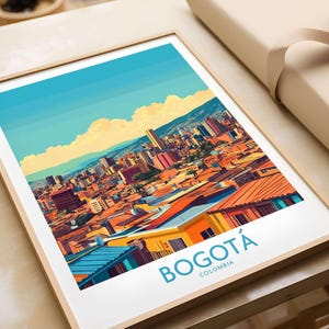 Bogota Poster Bogota Travel Print Wall Art Bogota Wall Hanging Home Decor Bogota Gift Art Lovers  Colombia Wall Art Print
