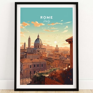 Impresión de Roma / Póster de viaje a Italia / Regalo de cumpleaños / Regalo de aniversario de bodas / Impresión artística