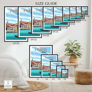 Porto Poster Portugal Porto Wall Art Print Porto Gift - Etsy
