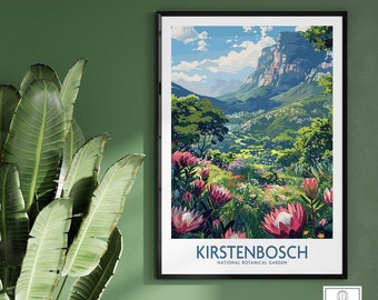 Kirstenbosch Travel Poster Travel Poster Home Decor Gift Wall Art Print Birthday Present Wall Art Print