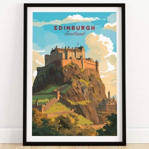 Edinburgh Poster Print | Birthday present | Wedding anniversary gift