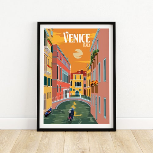 Venezia Travel Poster A1 A2 A3 A4 A5 Vintage Art Print Poster 