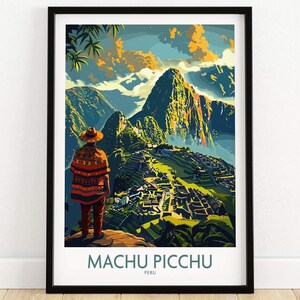 Machu Picchu Reiseposter