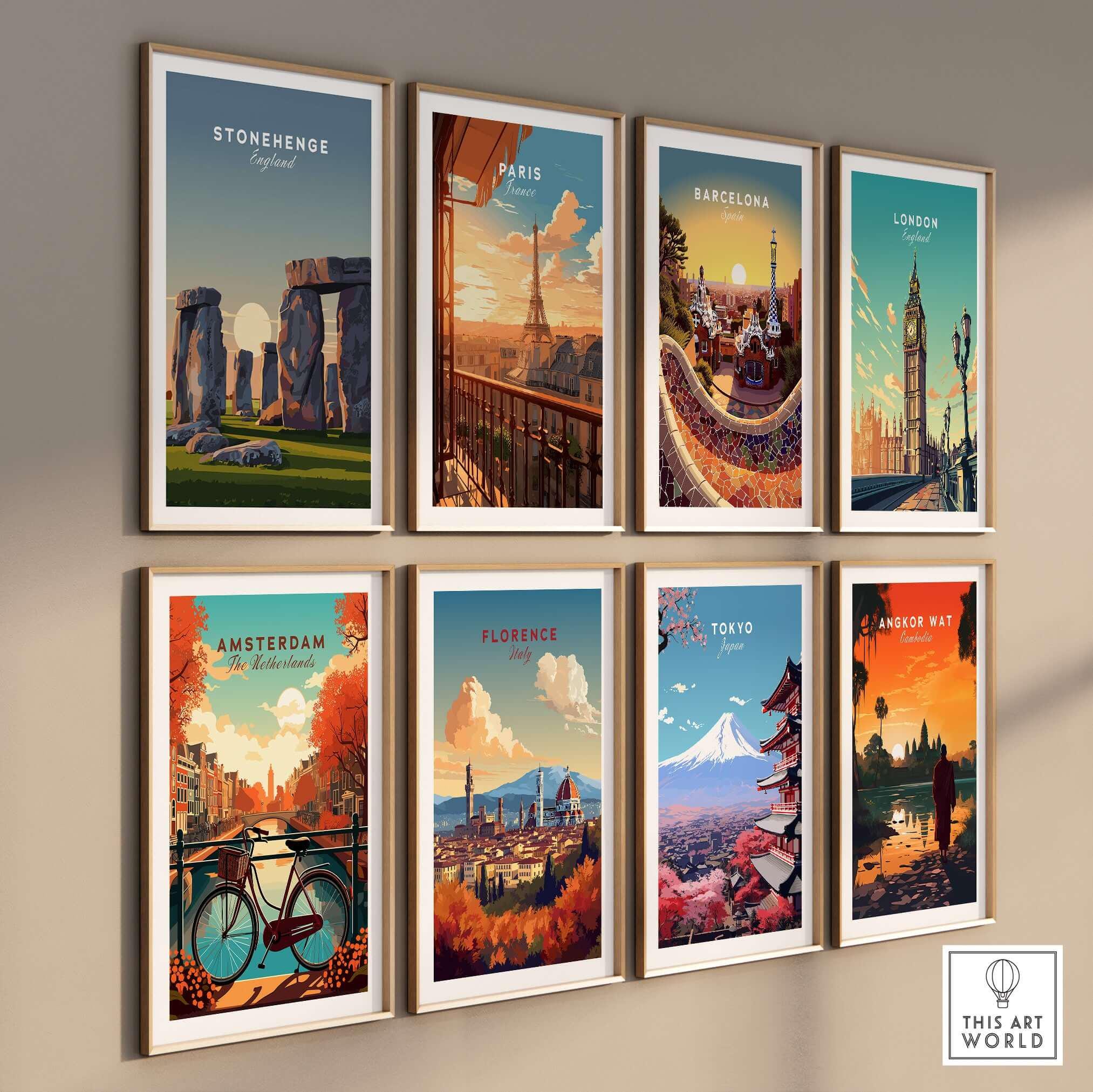 ストーンヘンジの至点ポスター、イングリッシュ・ヘリテージのウォール