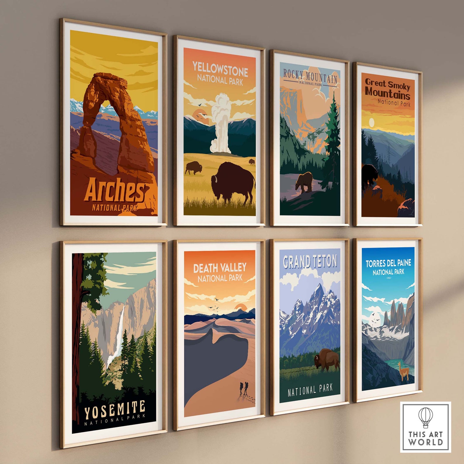 Rocky Mountains Wall Art Colorado Poster Print National Etsy