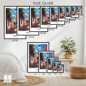 Faro Print Portugal part of our best collection or travel posters and prints - This Art World