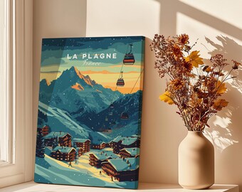 LA PLAGNE Ski Resort - FRANCE 🇫🇷 Vinyl Sticker Gift #2589