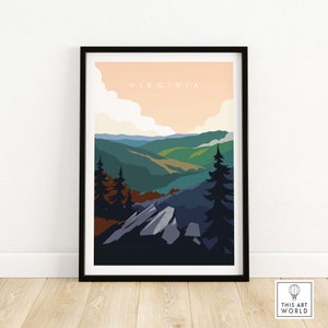 Virginia Travel Poster Print | USA