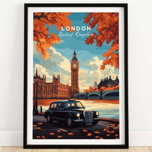 Stampa da parete di Londra, stampa di viaggio di Londra, arte da parete di Londra, decorazione da parete per la casa, regalo di Londra, amanti dell&#39;arte, stampa da parete del Big Ben