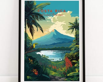 Impresión de Costa Rica / Regalo de cumpleaños / Regalo de aniversario de bodas