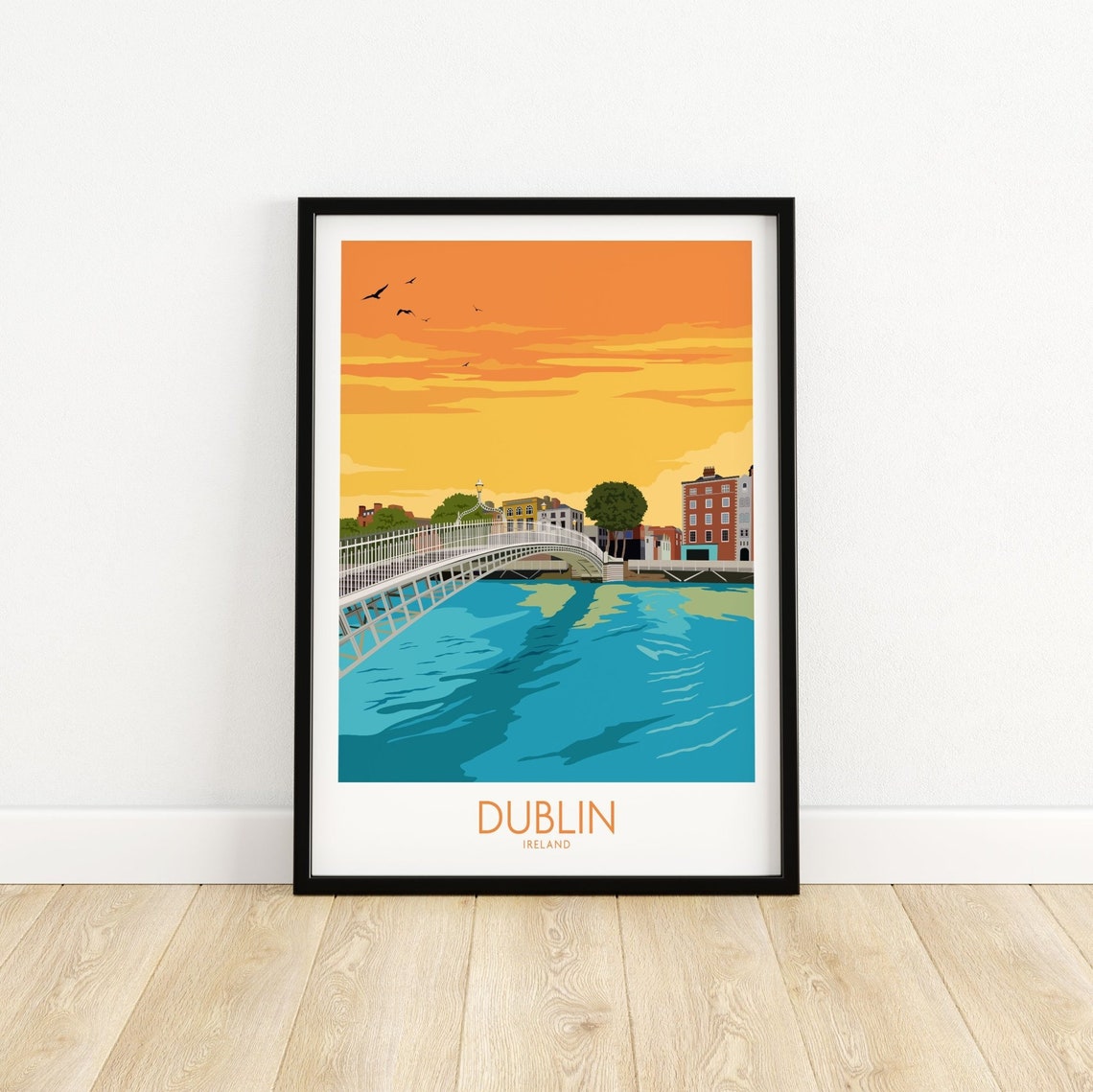 Dublin Print Dublin Poster Dublin Wall Art Ireland Etsy