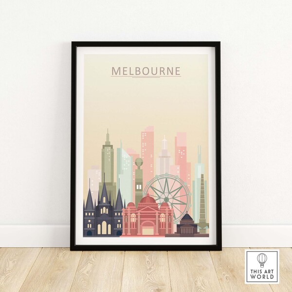 Melbourne Skyline Etsy Australia