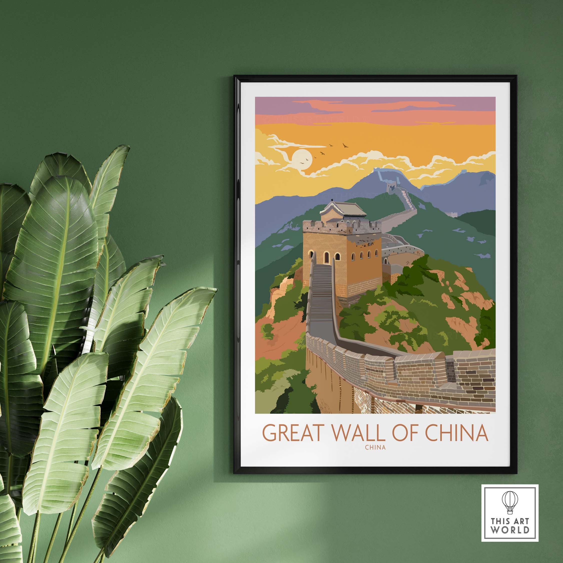 Discover Great Wall of China Print | Wall Art Travel Poster