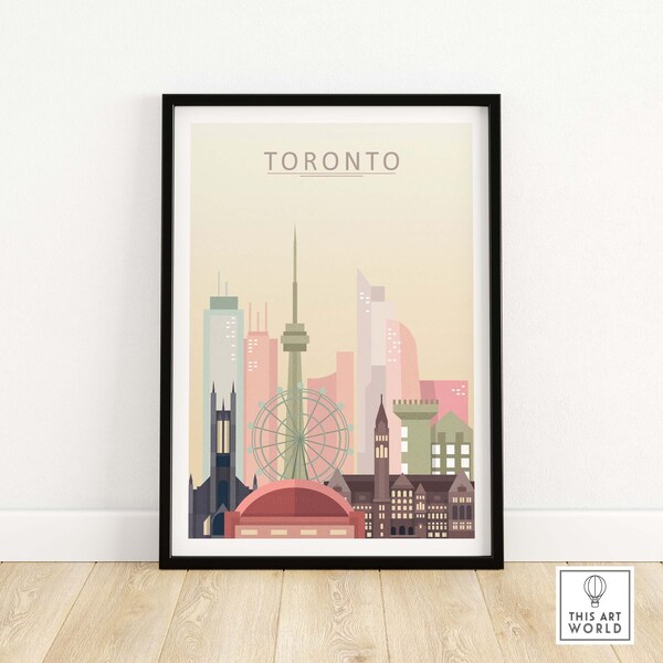 Toronto Skyline Etsy
