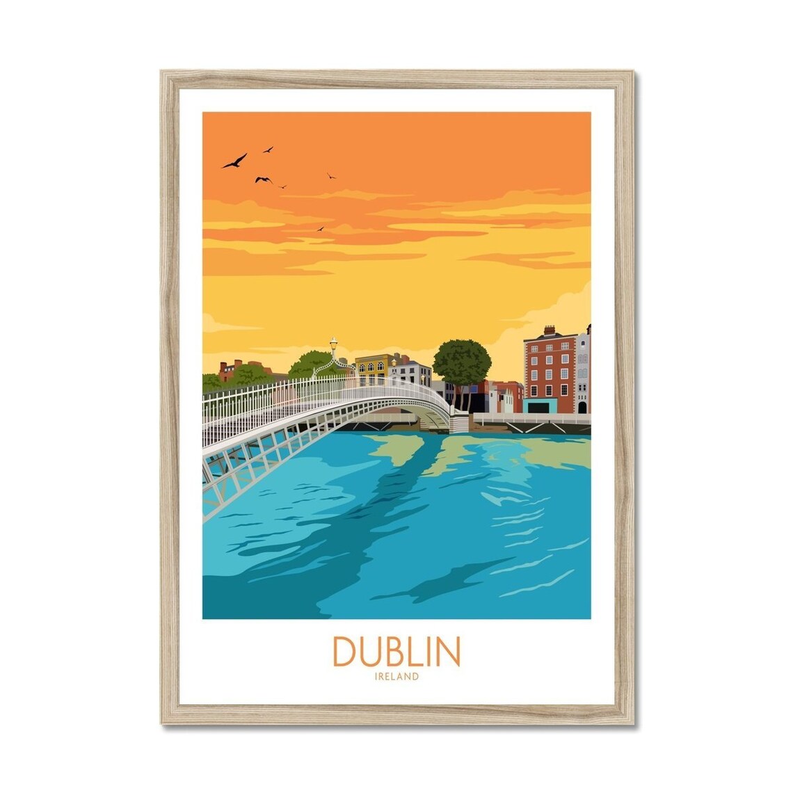Dublin Print Dublin Poster Dublin Wall Art Ireland Etsy