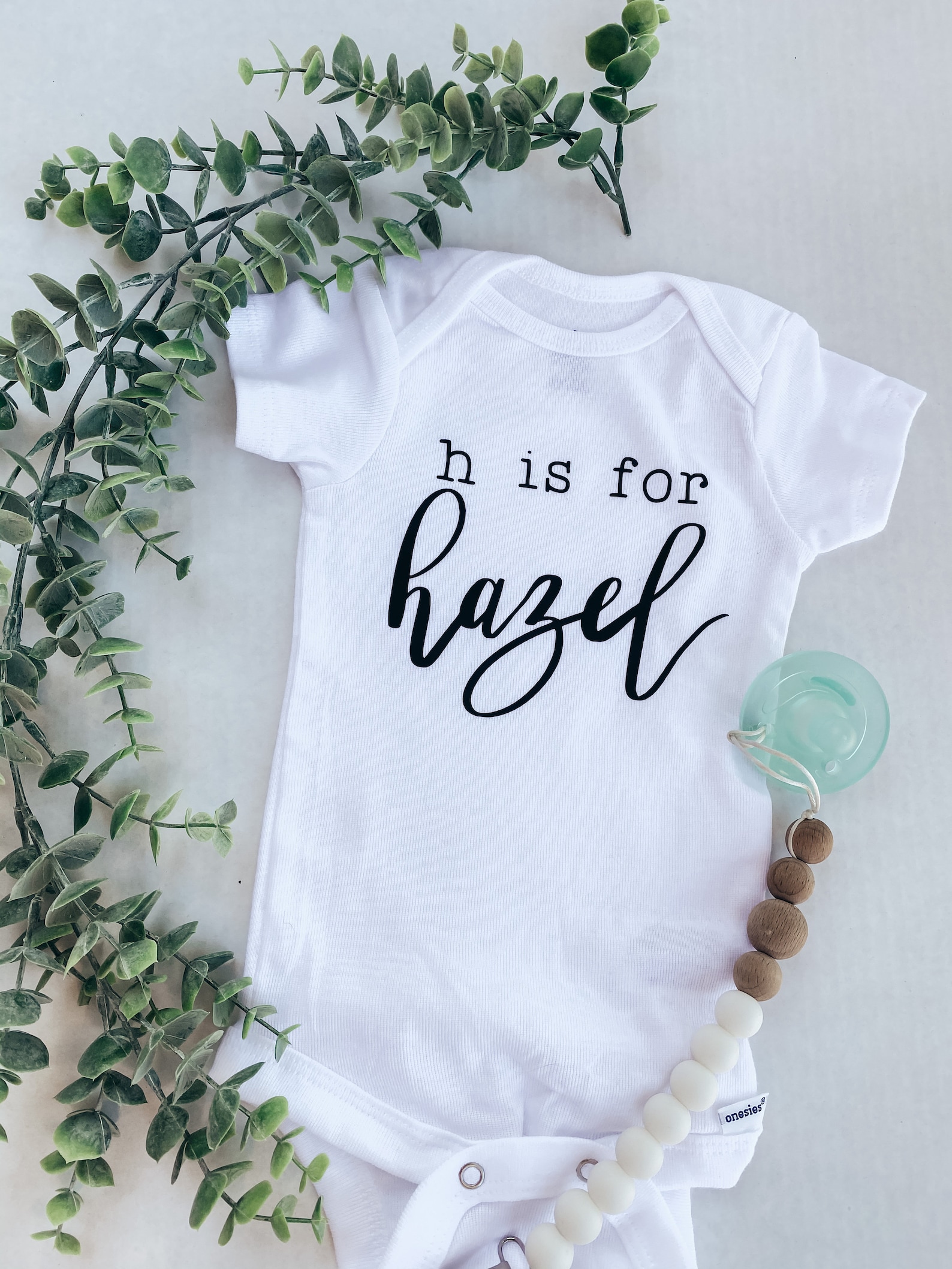 Customized baby name onesie Etsy