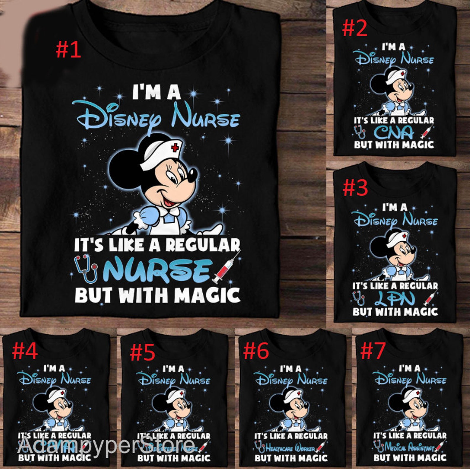 Personalized Disney Nurse Shirt Minnie Mouse Nurse Shirt Etsy