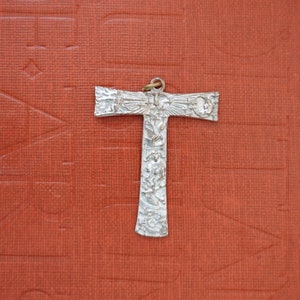 Saint Francis Tau Cross Pendant - Franciscan cross - St.Francis of Assisi - pendant Bronze cross - Religious Gift Catholics Christian